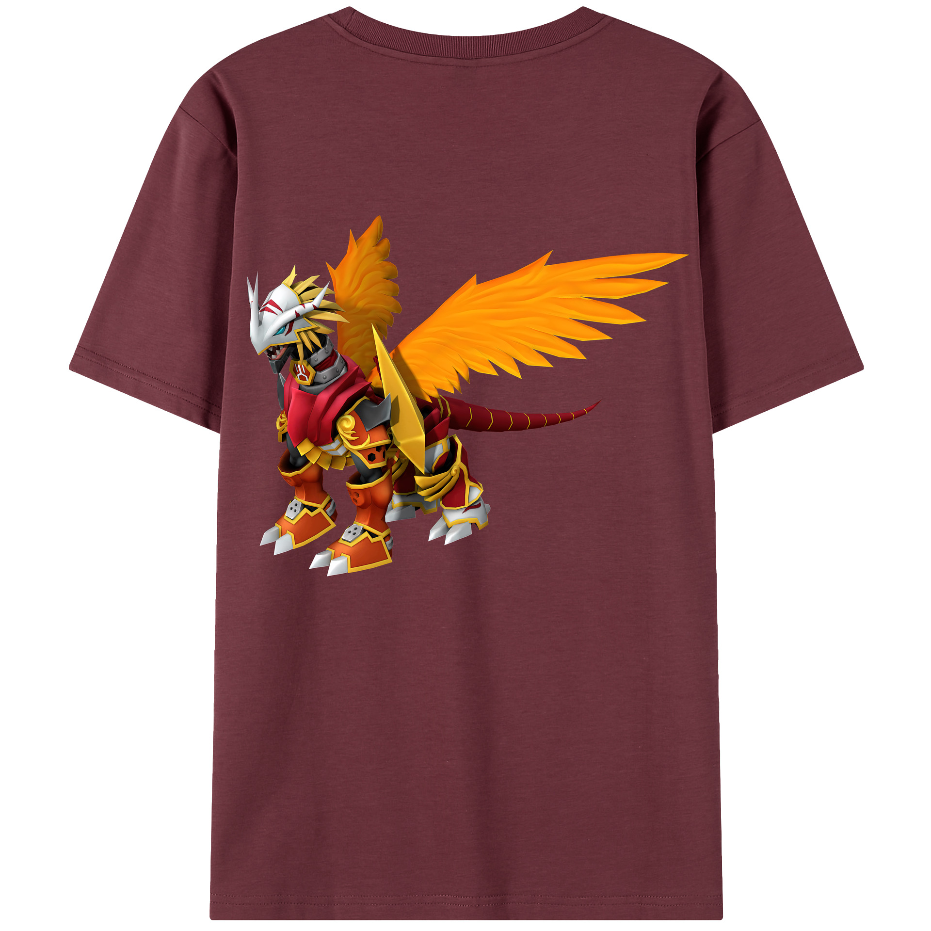 （画像用） Digimon デジタルモンスター/デジモン 綿100％半袖Tシャツ（背面プリント）